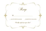 Tasteful Tapestry Frame - RSVP card